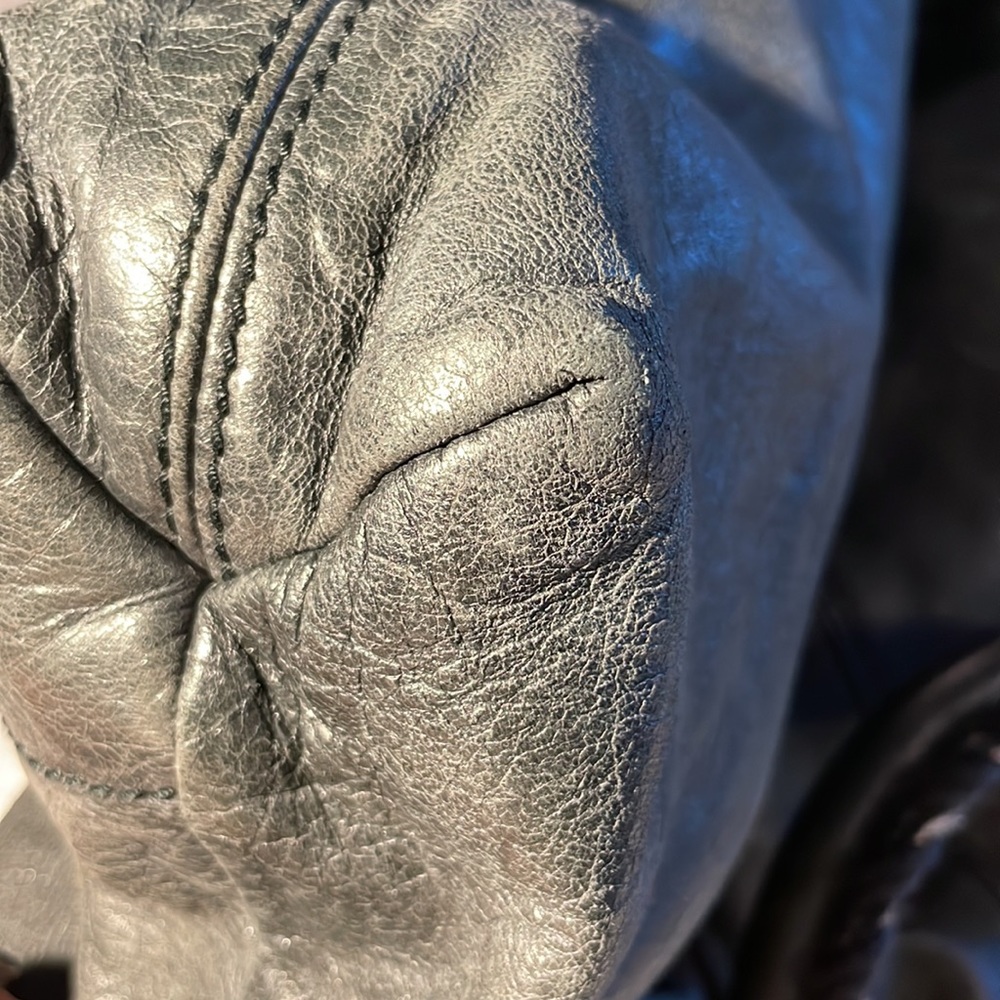 Beautiful leather gray Balenciaga Giant City bag/tote. Like motorcycle bag - Picture 15 of 16